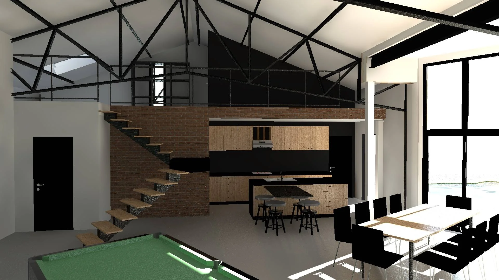 Transformation d’un entrepôt en loft
